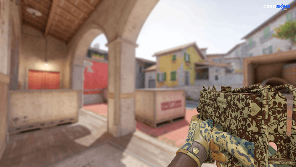 MAC-10 | Sienna Damask Artwork