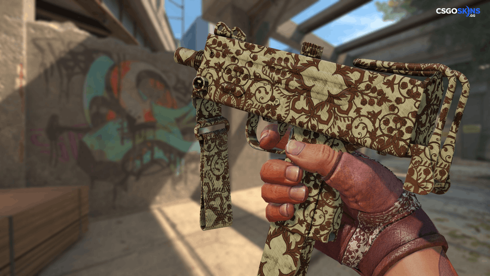 MAC-10 | Sienna Damask Artwork