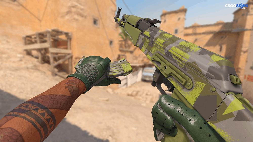 AK-47 | Olive Polycam Artwork