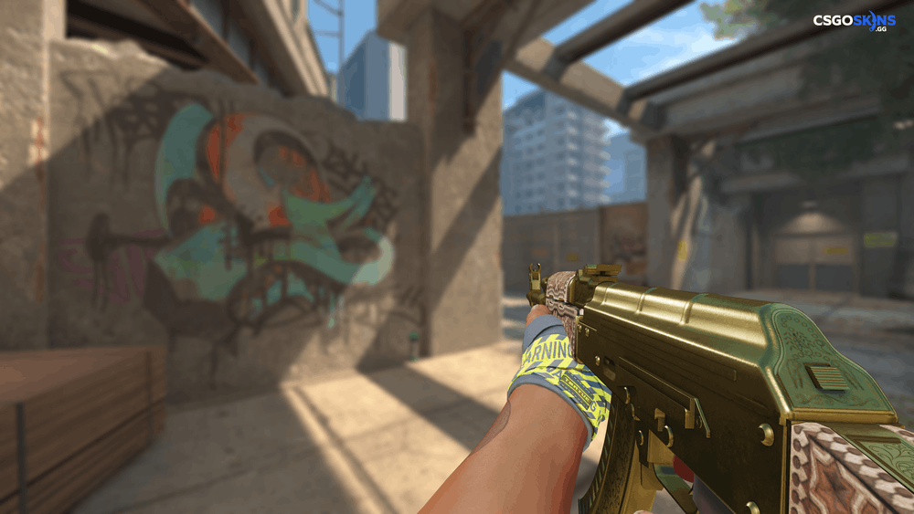 AK-47 | Gold Arabesque Artwork