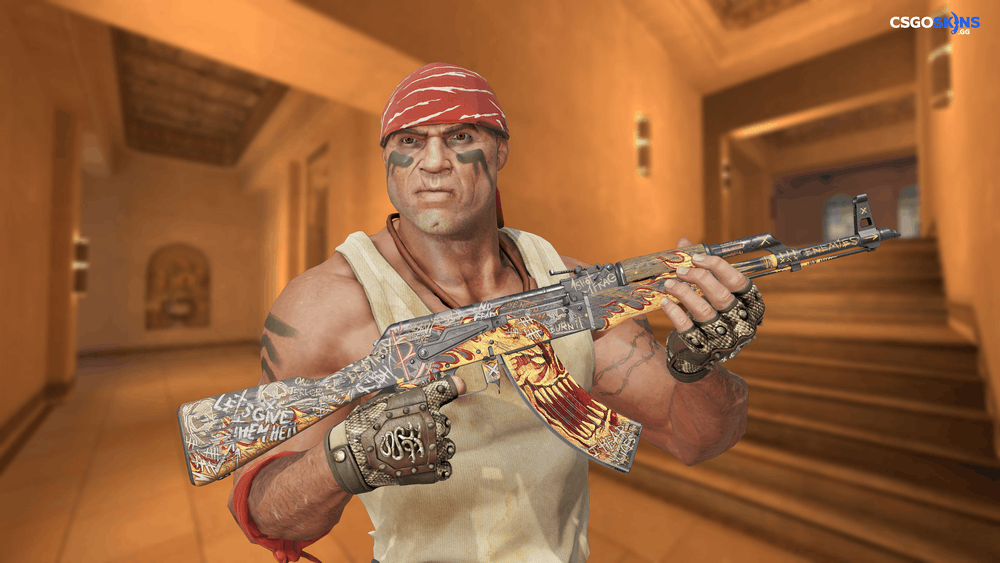 AK-47 | Searing Rage Artwork