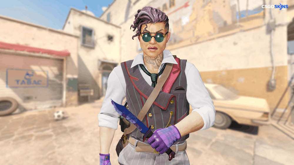 ★ Bowie Knife | Doppler Black Pearl Artwork