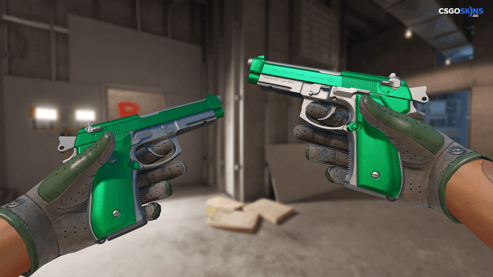 Dual Berettas | Emerald Artwork