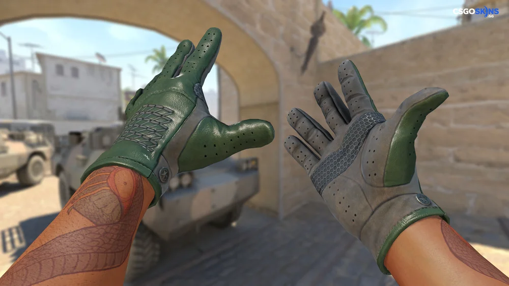 ★ Driver Gloves | Racing Green Artwork