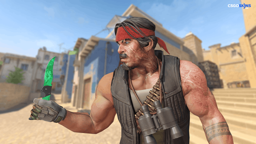 ★ Falchion Knife | Gamma Doppler Emerald Artwork