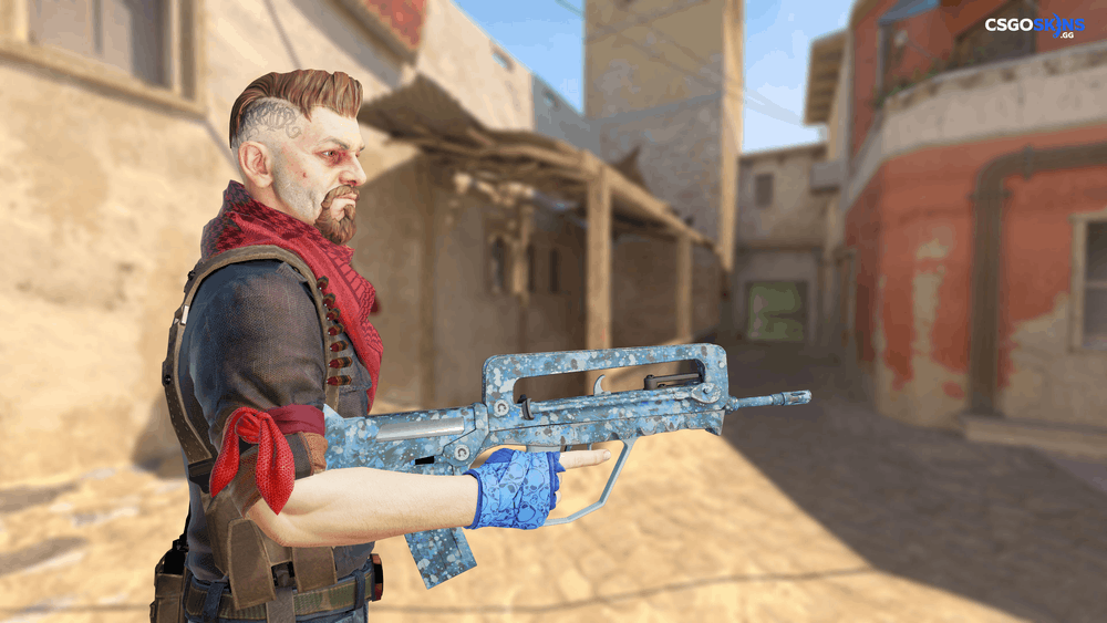 FAMAS | Cyanospatter Artwork