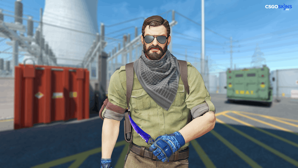 ★ Flip Knife | Doppler Sapphire Artwork