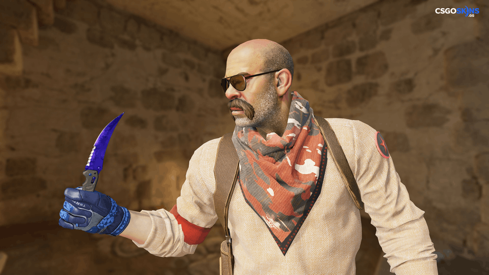 ★ Flip Knife | Doppler Sapphire Artwork