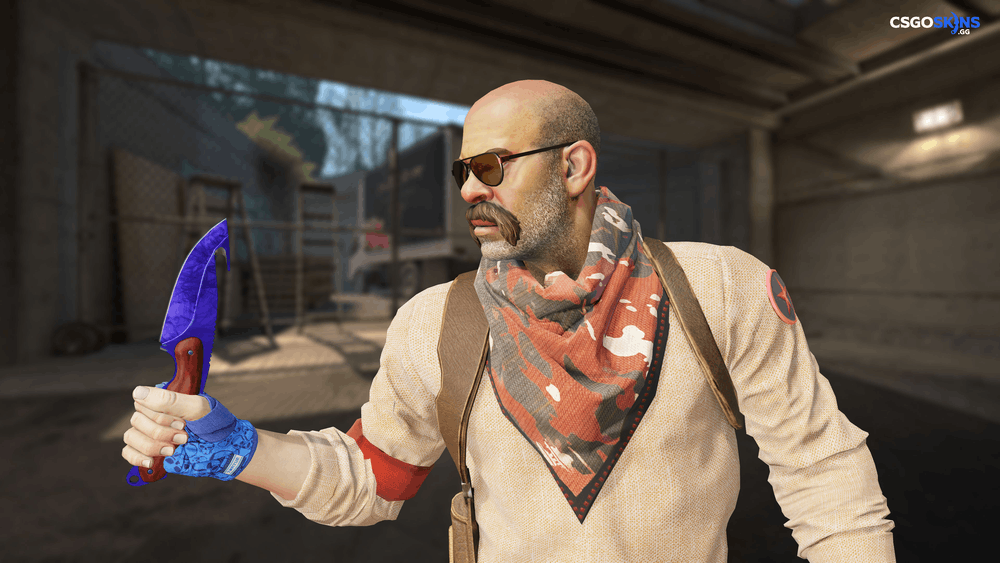 ★ Gut Knife | Doppler Sapphire Artwork