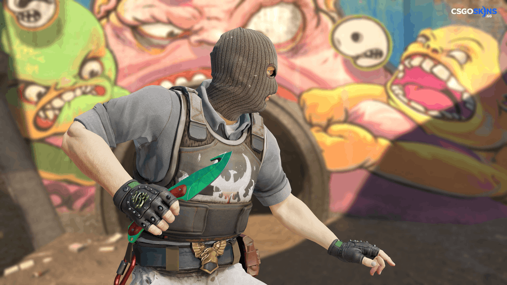 ★ Gut Knife | Gamma Doppler Emerald Artwork