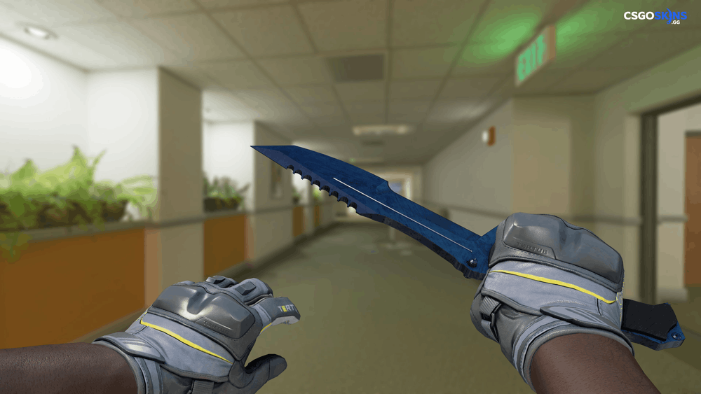 ★ Huntsman Knife | Blue Steel Artwork