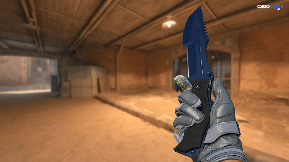 ★ Huntsman Knife | Blue Steel Artwork