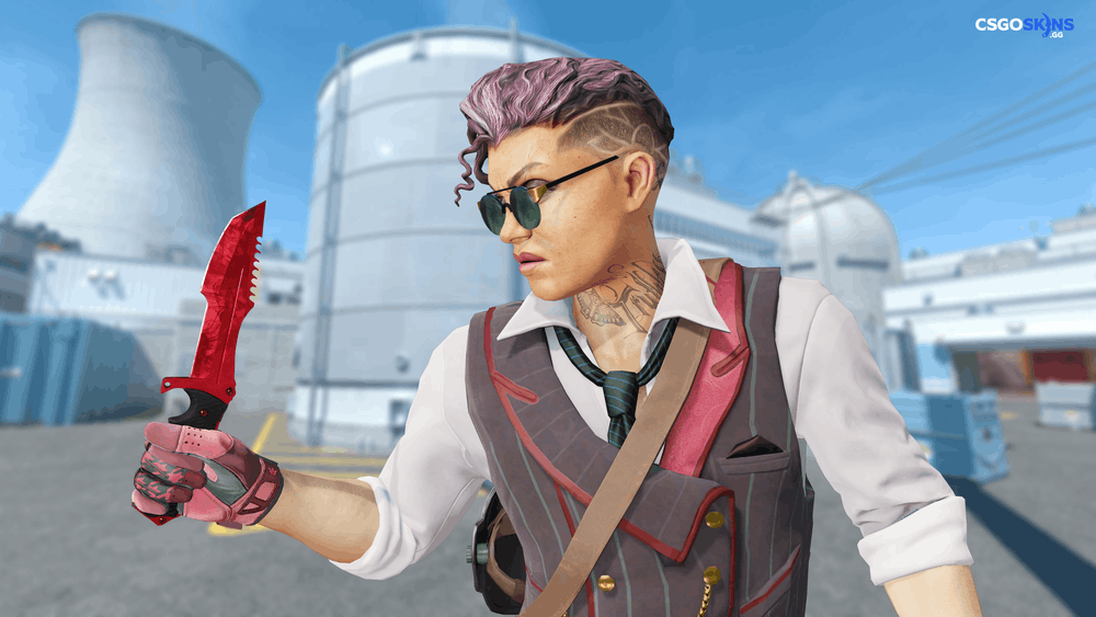 ★ Huntsman Knife | Doppler Ruby Artwork