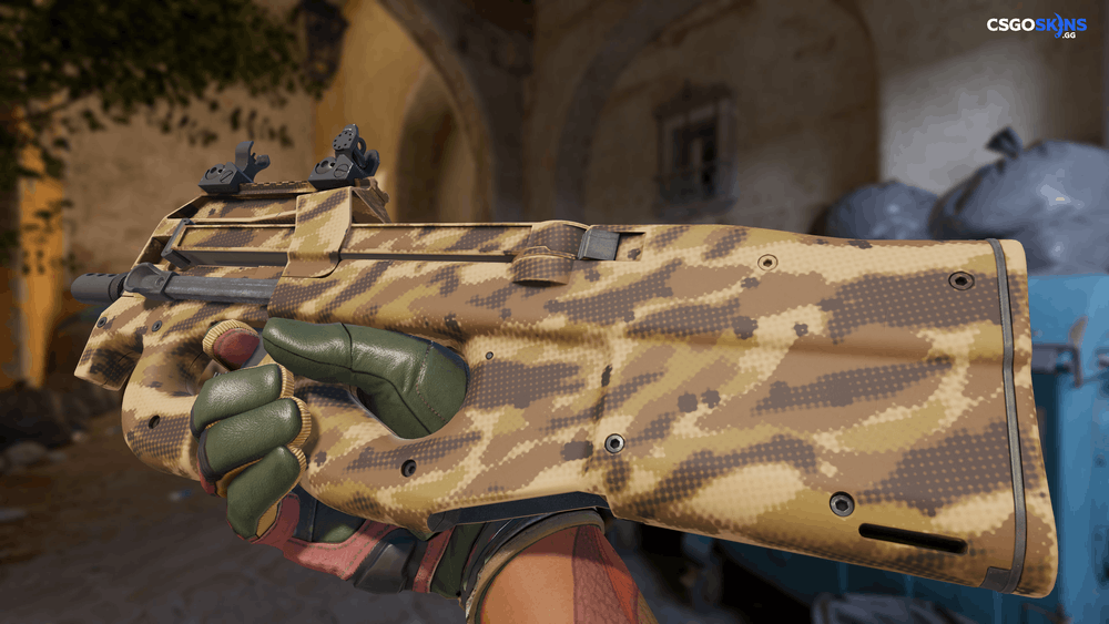P90 | Desert Halftone Artwork