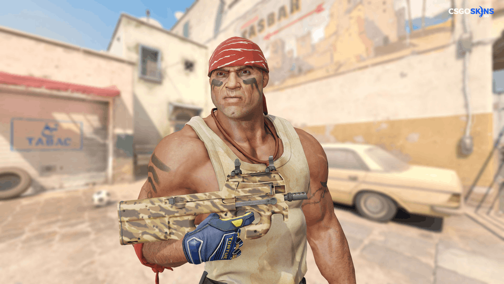 P90 | Desert Halftone Artwork