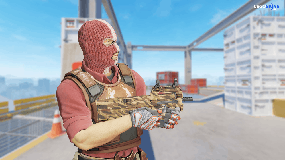 P90 | Desert Halftone Artwork
