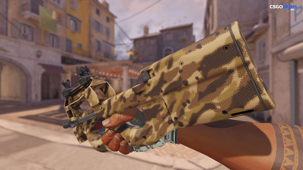 P90 | Desert Halftone Artwork