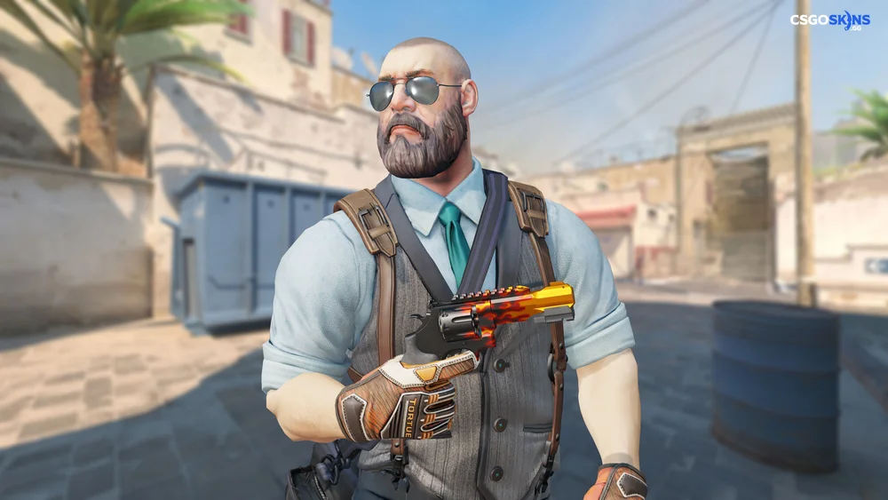 R8 Revolver | Blaze Artwork