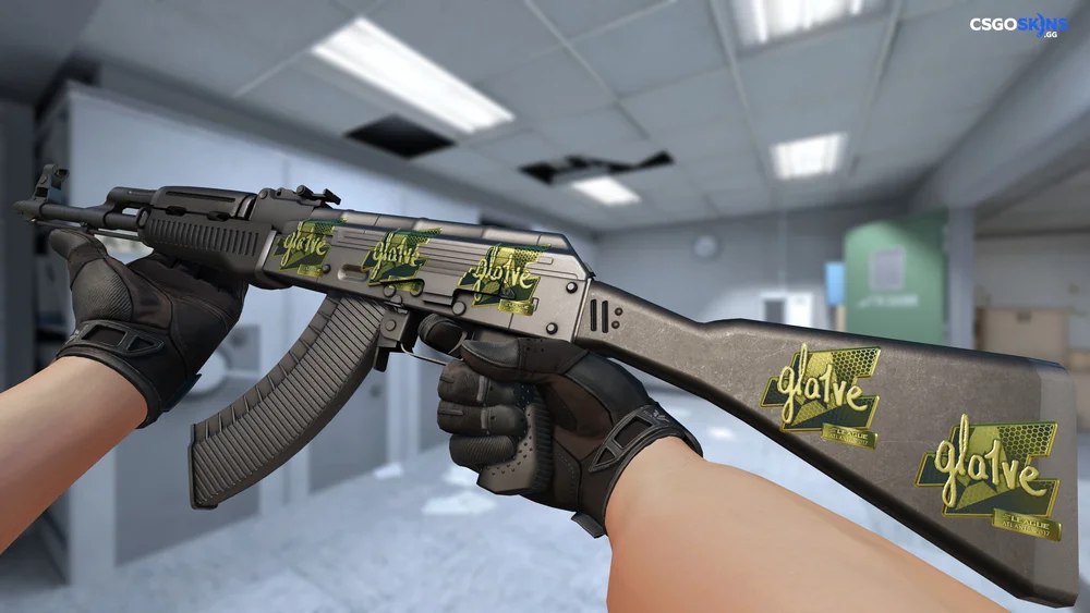 Sticker | gla1ve (Gold) | Atlanta 2017 Artwork