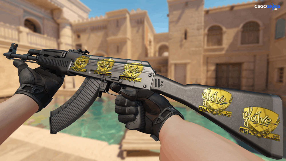 Sticker | gla1ve (Gold) | Krakow 2017 Artwork