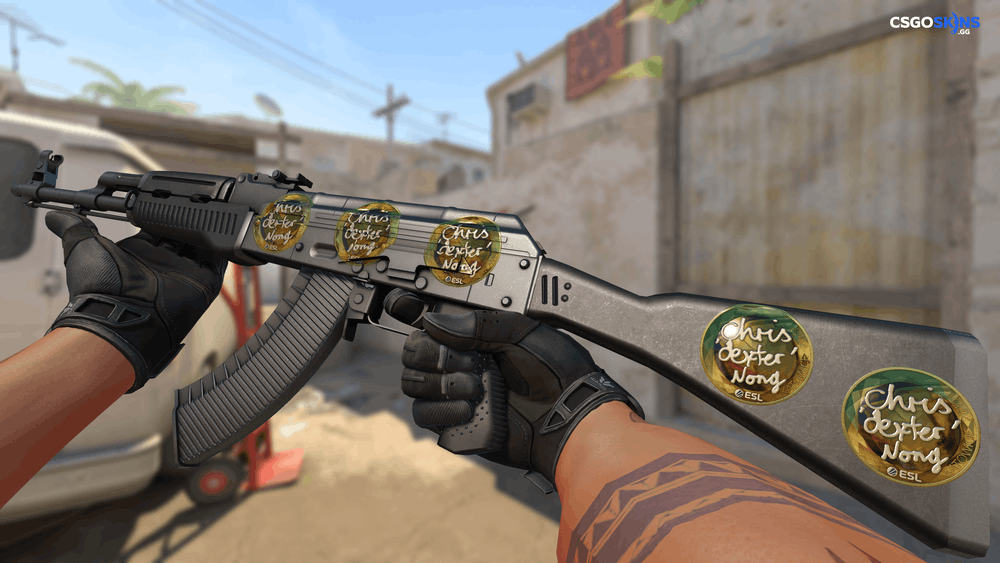 Sticker | dexter (Gold) | Katowice 2019 Artwork