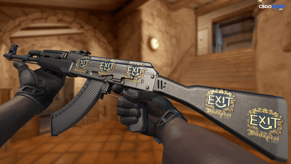 Sticker | exit (Gold) | Budapest 2025 Artwork