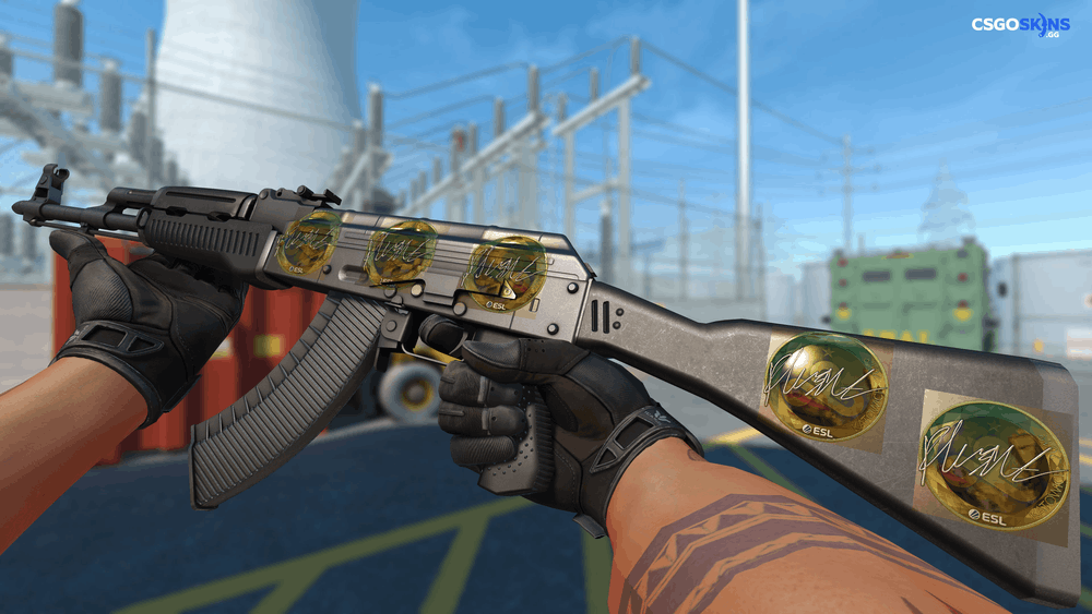 Sticker | flusha (Gold) | Katowice 2019 Artwork