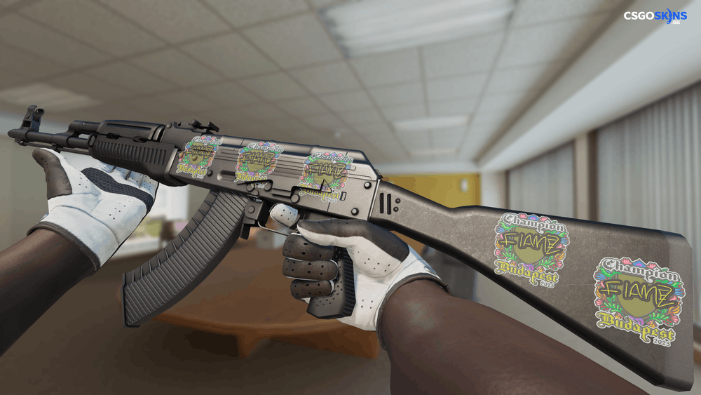 Sticker | FlameZ (Embroidered, Champion) | Budapest 2025 Artwork