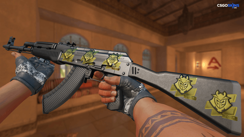 Sticker | G2 Esports (Gold) | Atlanta 2017 Artwork