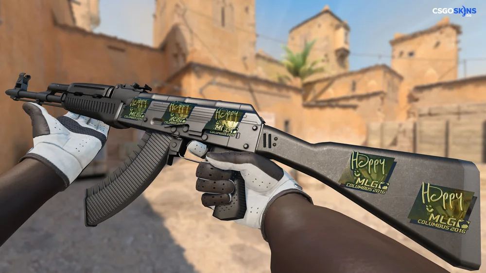 Sticker | Happy (Gold) | MLG Columbus 2016 Artwork