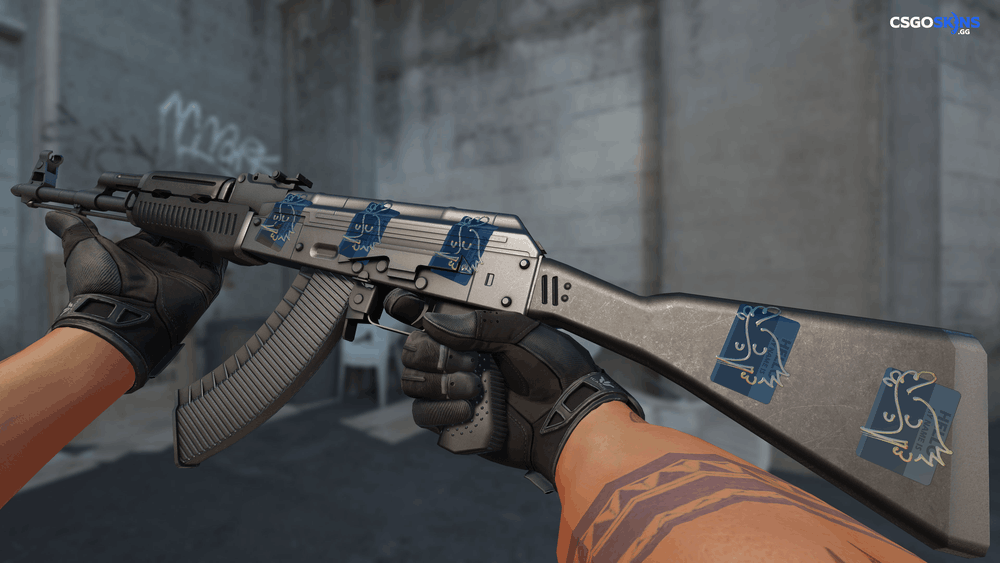 Sticker | Hello AK-47 (Gold) Artwork