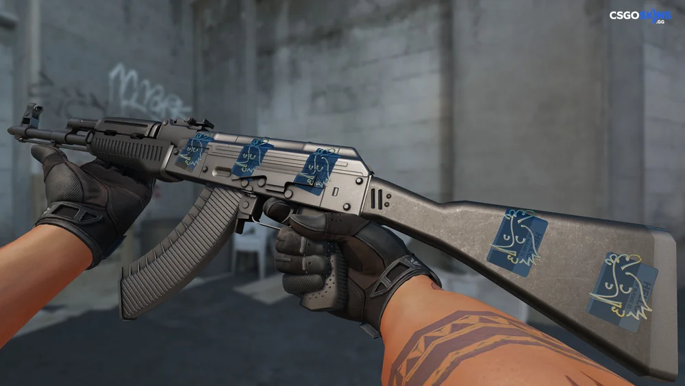 Sticker | Hello AK-47 (Gold) Artwork