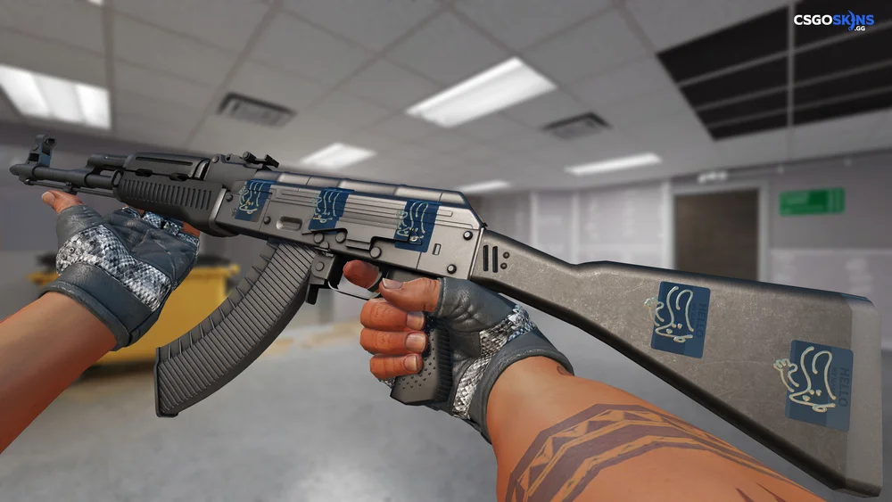 Sticker | Hello FAMAS (Gold) Artwork