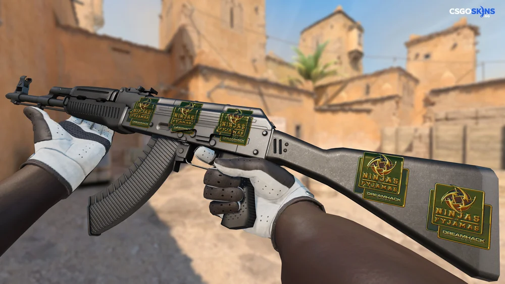 Sticker | Ninjas in Pyjamas (Gold) | DreamHack 2014 Artwork