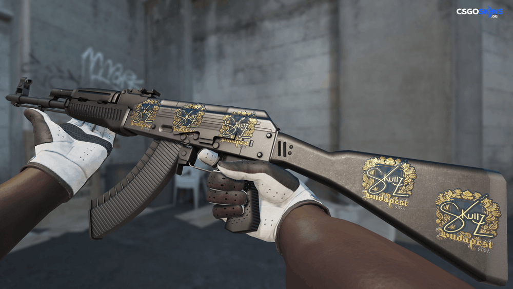 Sticker | skullz (Gold) | Budapest 2025 Artwork