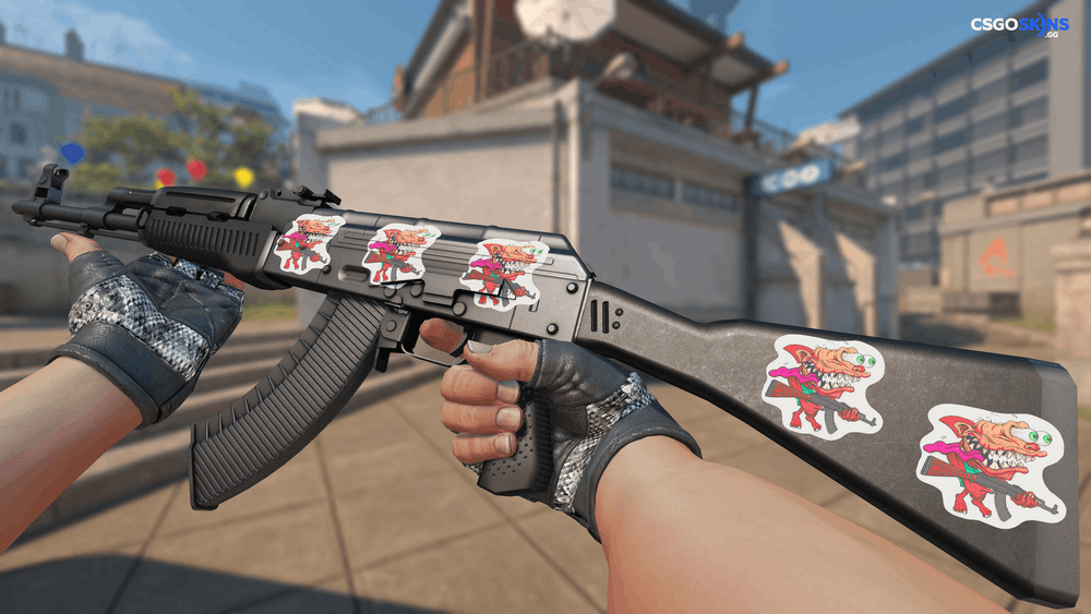 Sticker | Red Shark Shooter Artwork