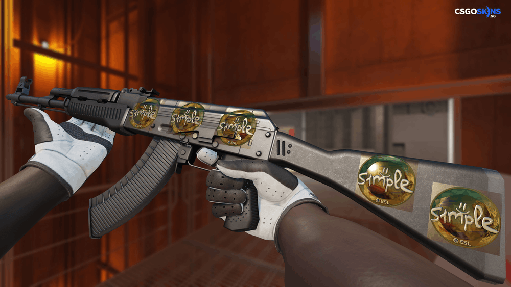 Sticker | s1mple (Gold) | Katowice 2019 Artwork