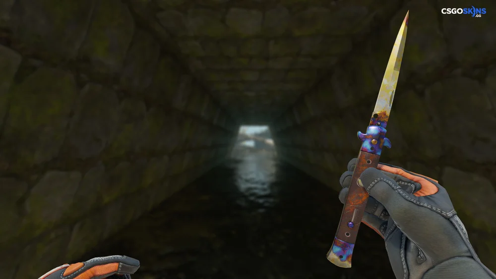 ★ Stiletto Knife | Case Hardened Artwork