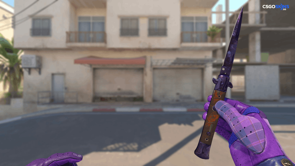 ★ Stiletto Knife | Doppler Black Pearl Artwork