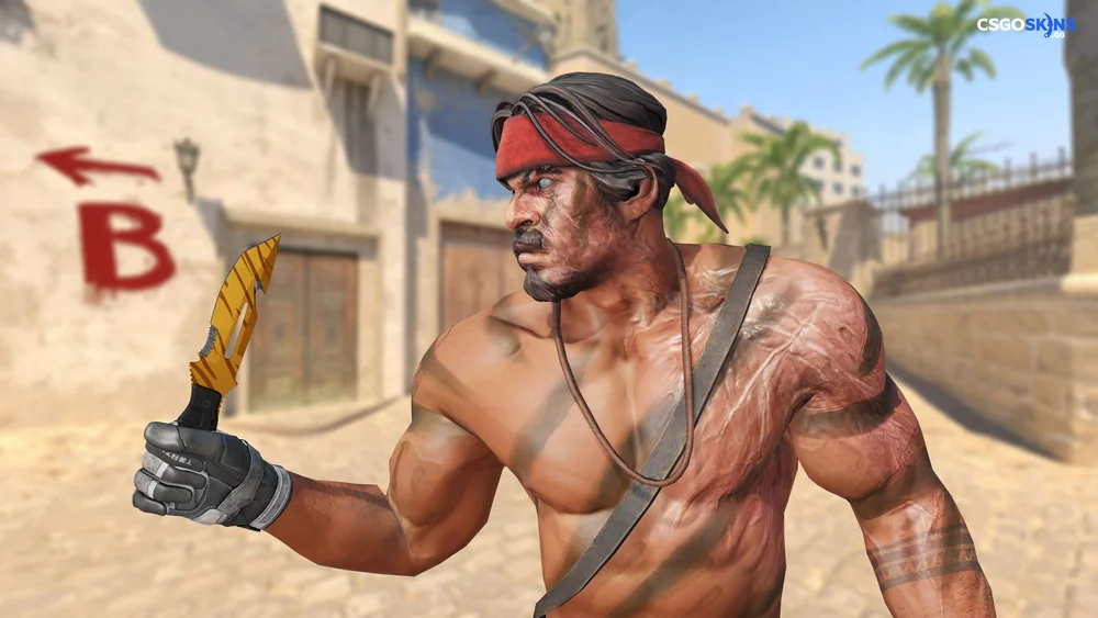 ★ Survival Knife | Tiger Tooth Artwork
