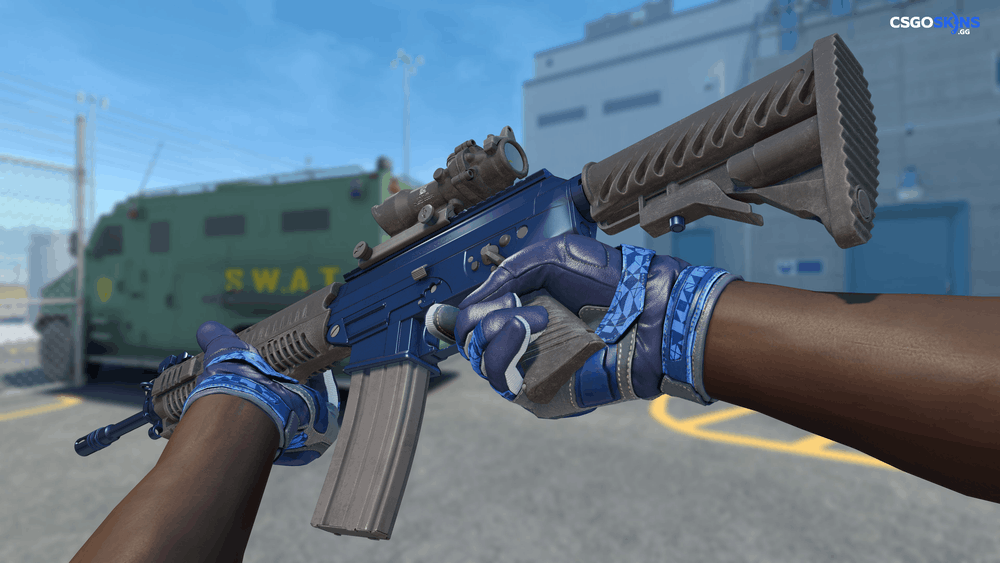 SG 553 | Anodized Navy Artwork