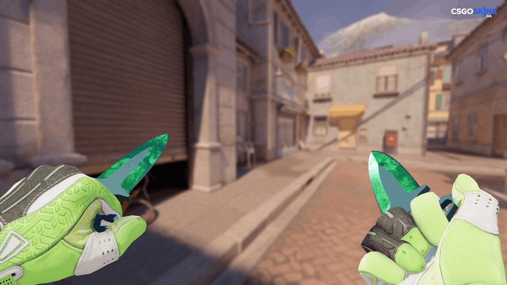★ Shadow Daggers | Gamma Doppler Emerald Artwork