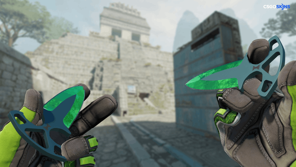 ★ Shadow Daggers | Gamma Doppler Emerald Artwork