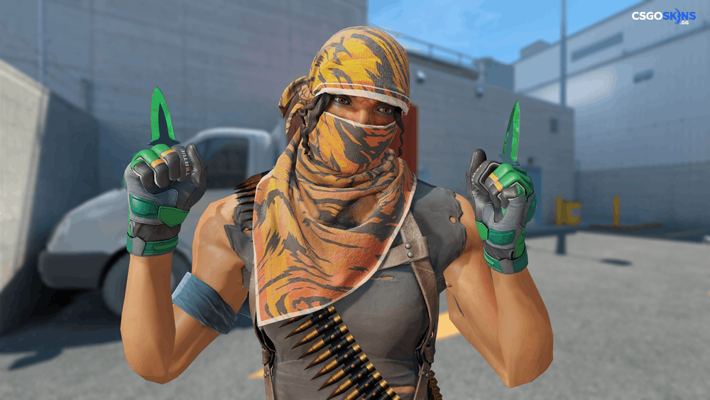 ★ Shadow Daggers | Gamma Doppler Emerald Artwork