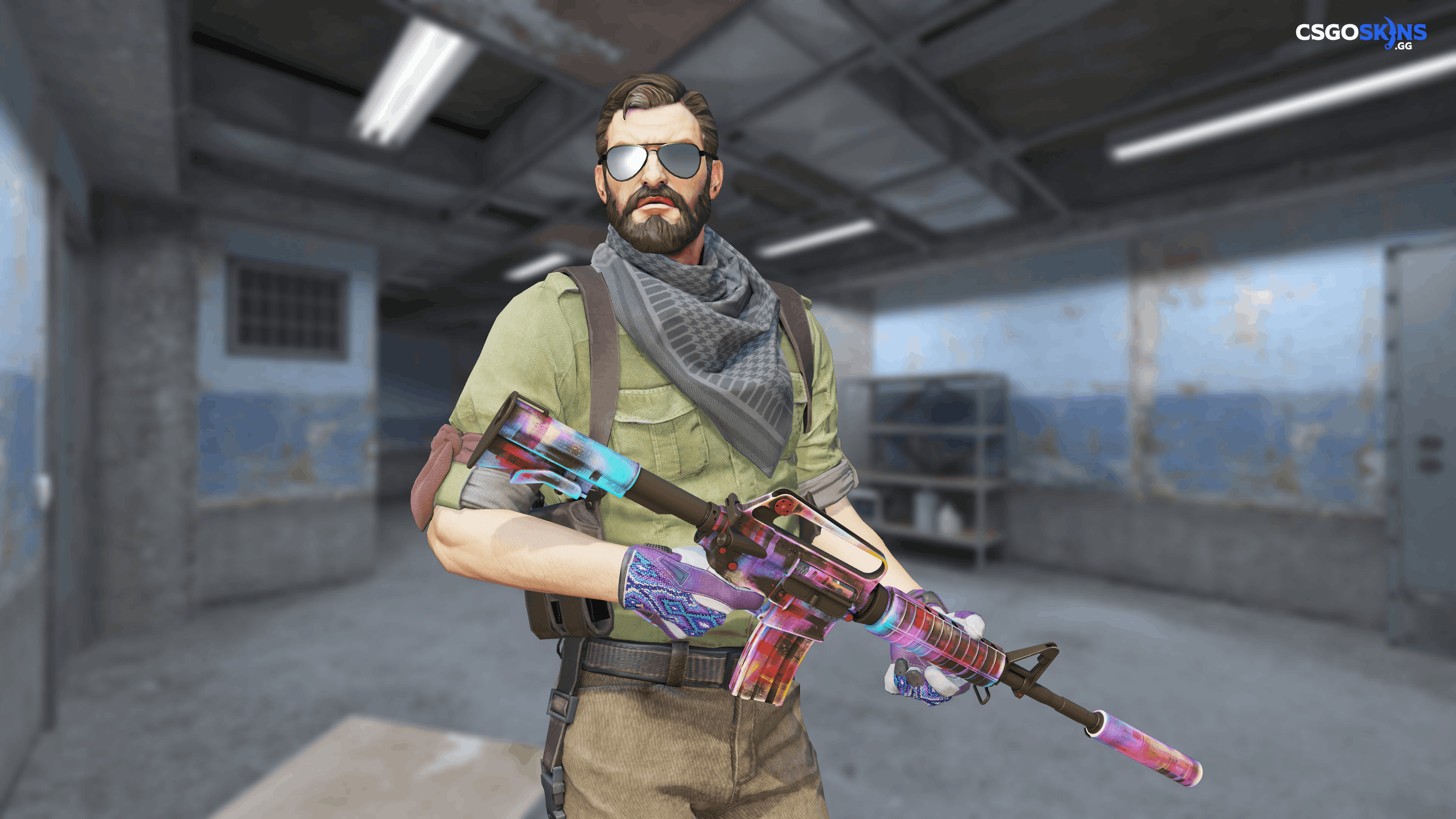 M4A1-S | Glitched Paint Artwork