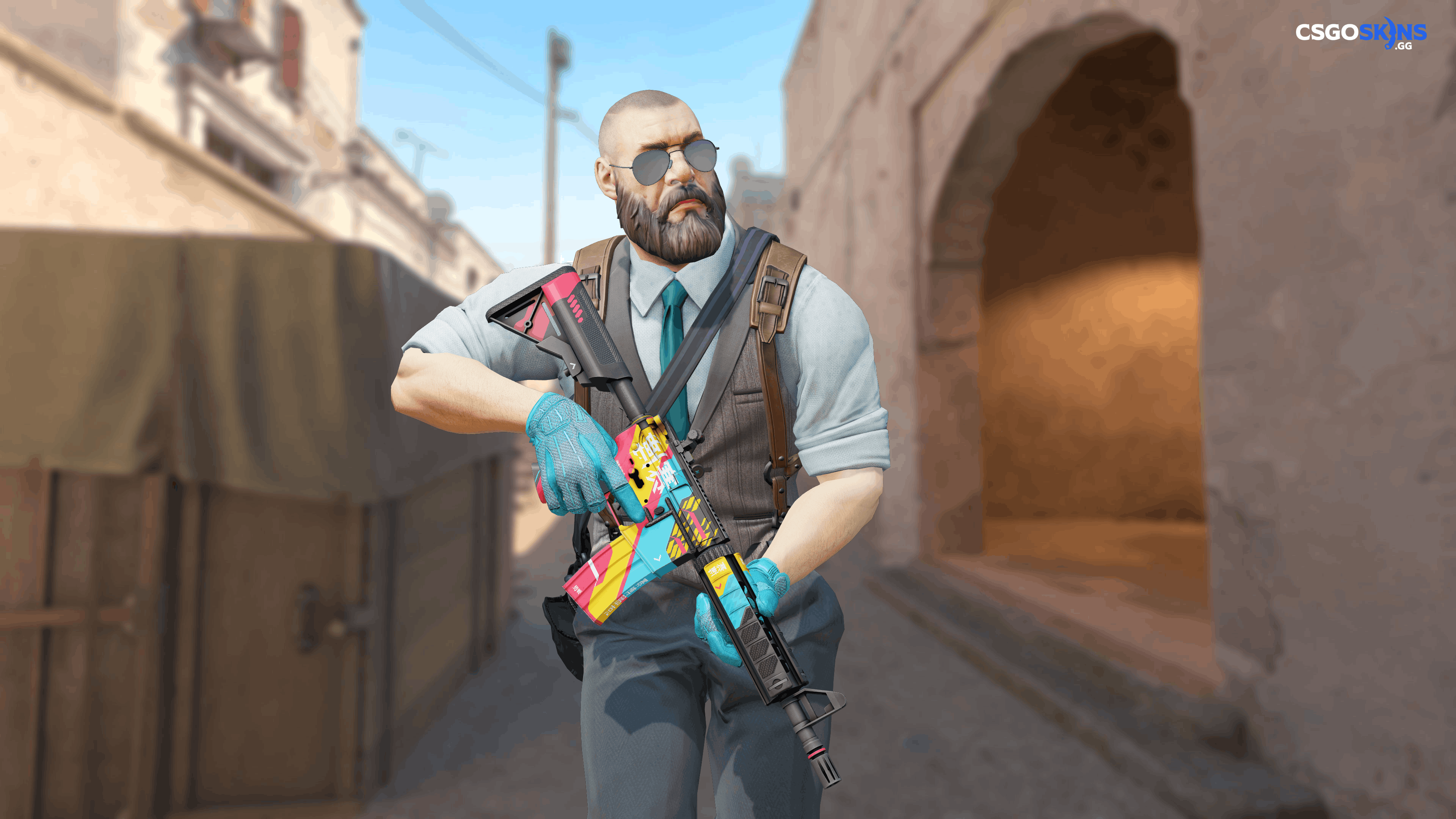 M4A4 | Cyber Security Artwork