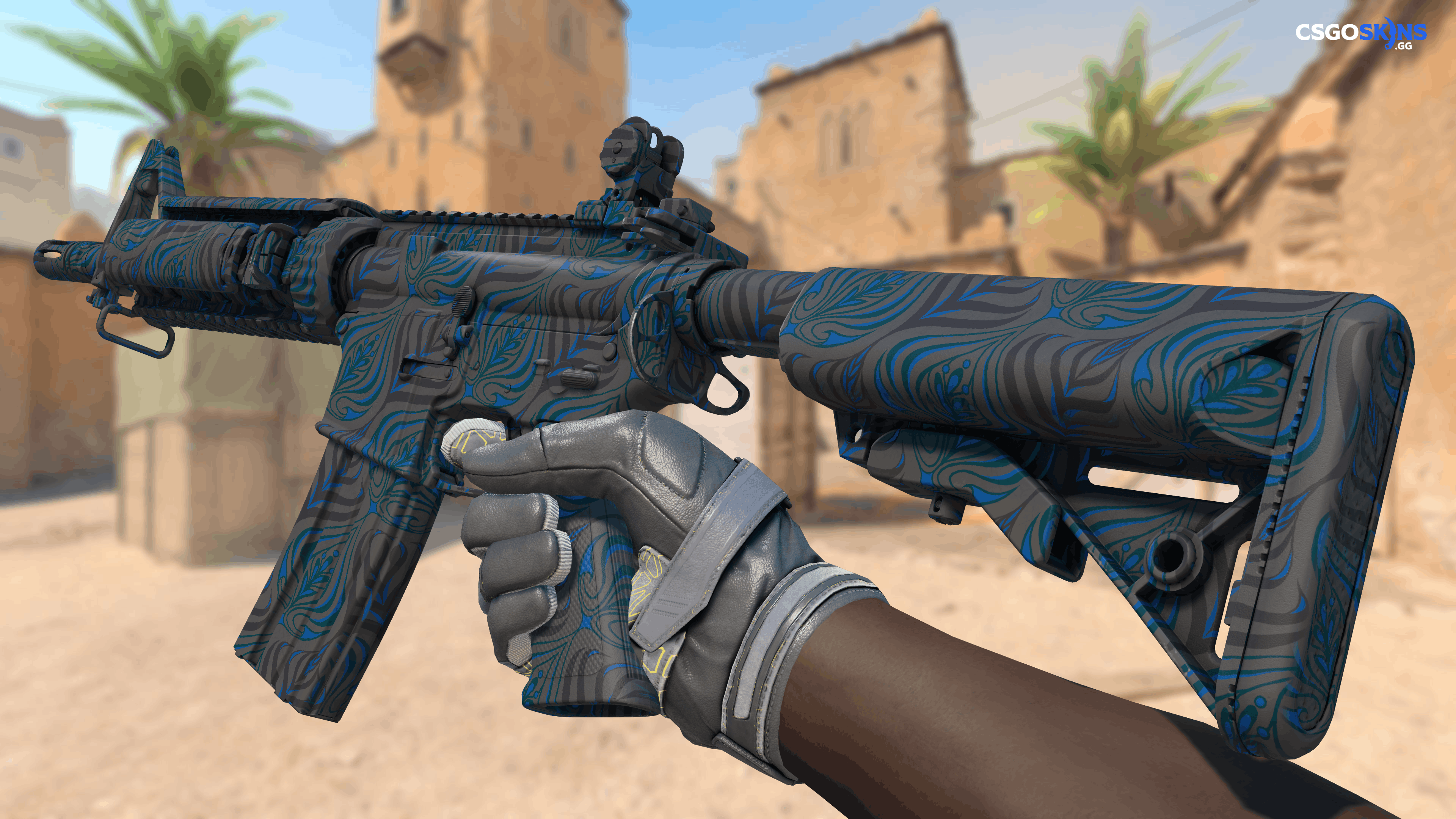 M4A4 | Dark Blossom Artwork