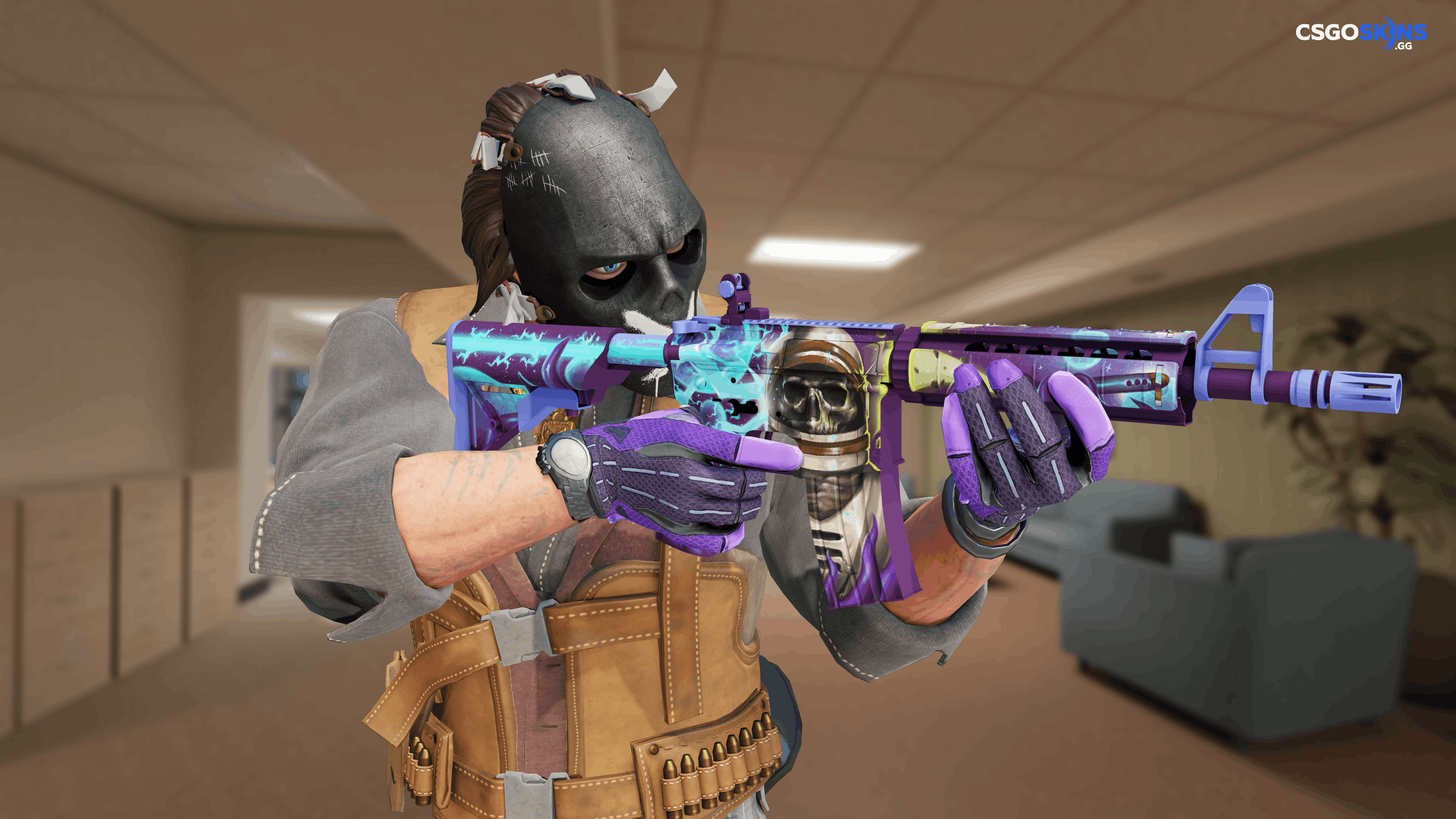 M4A4 | Desolate Space Artwork