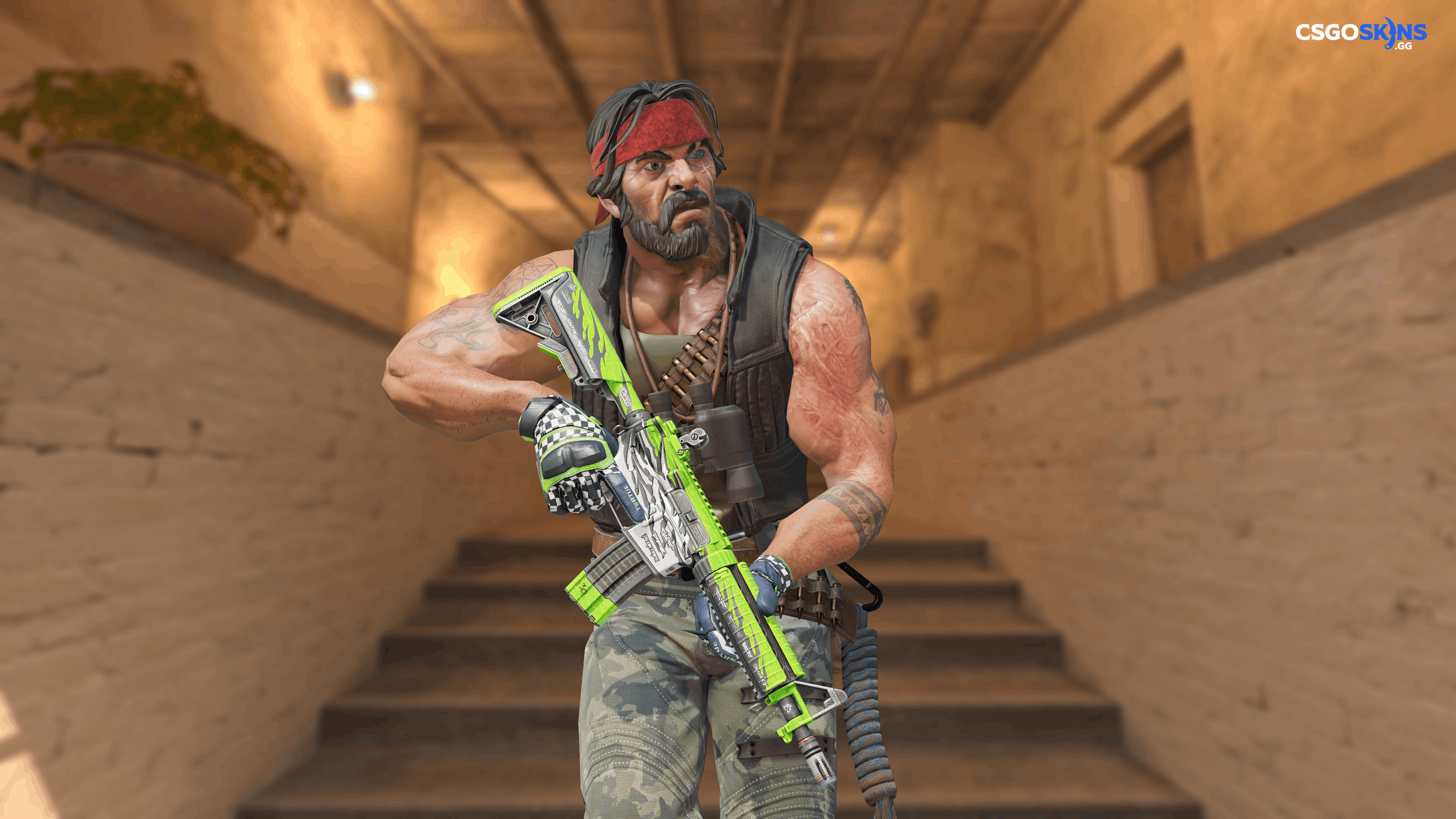 M4A4 | Full Throttle Artwork