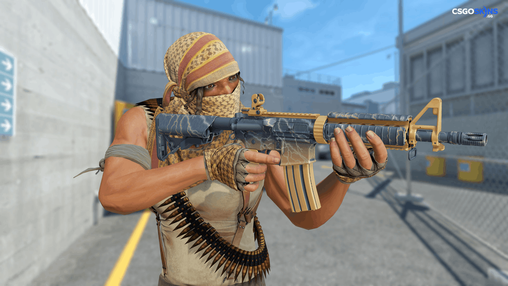 M4A4 | Sheet Lightning Artwork